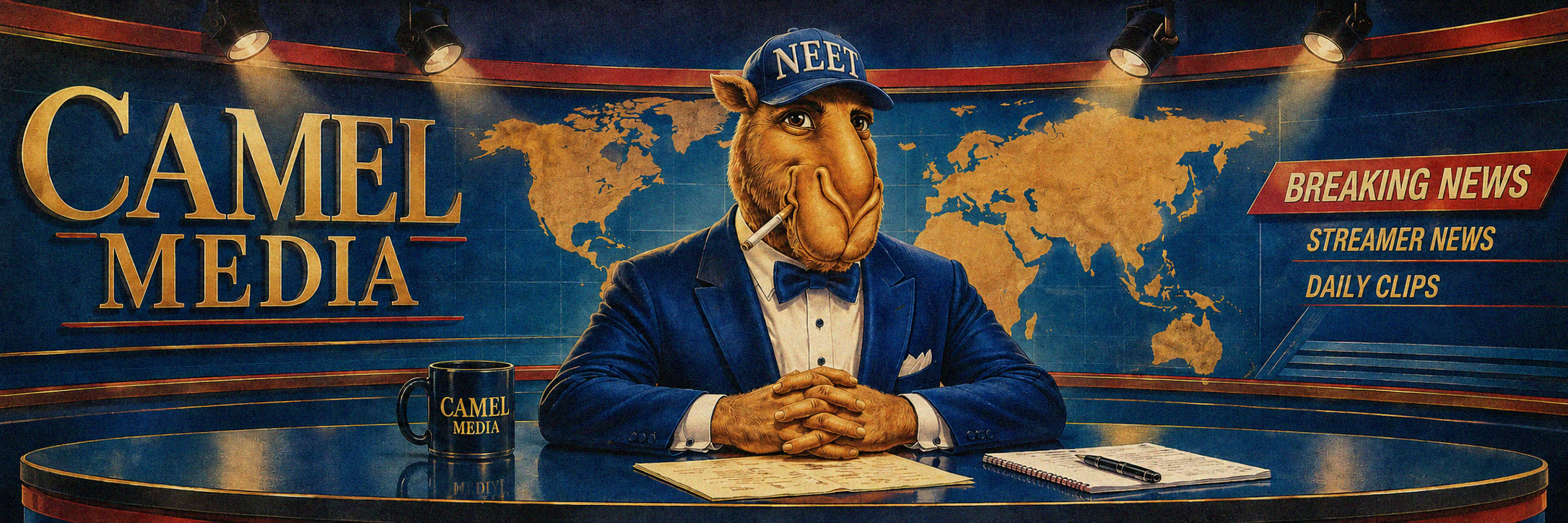 Camel News studio banner